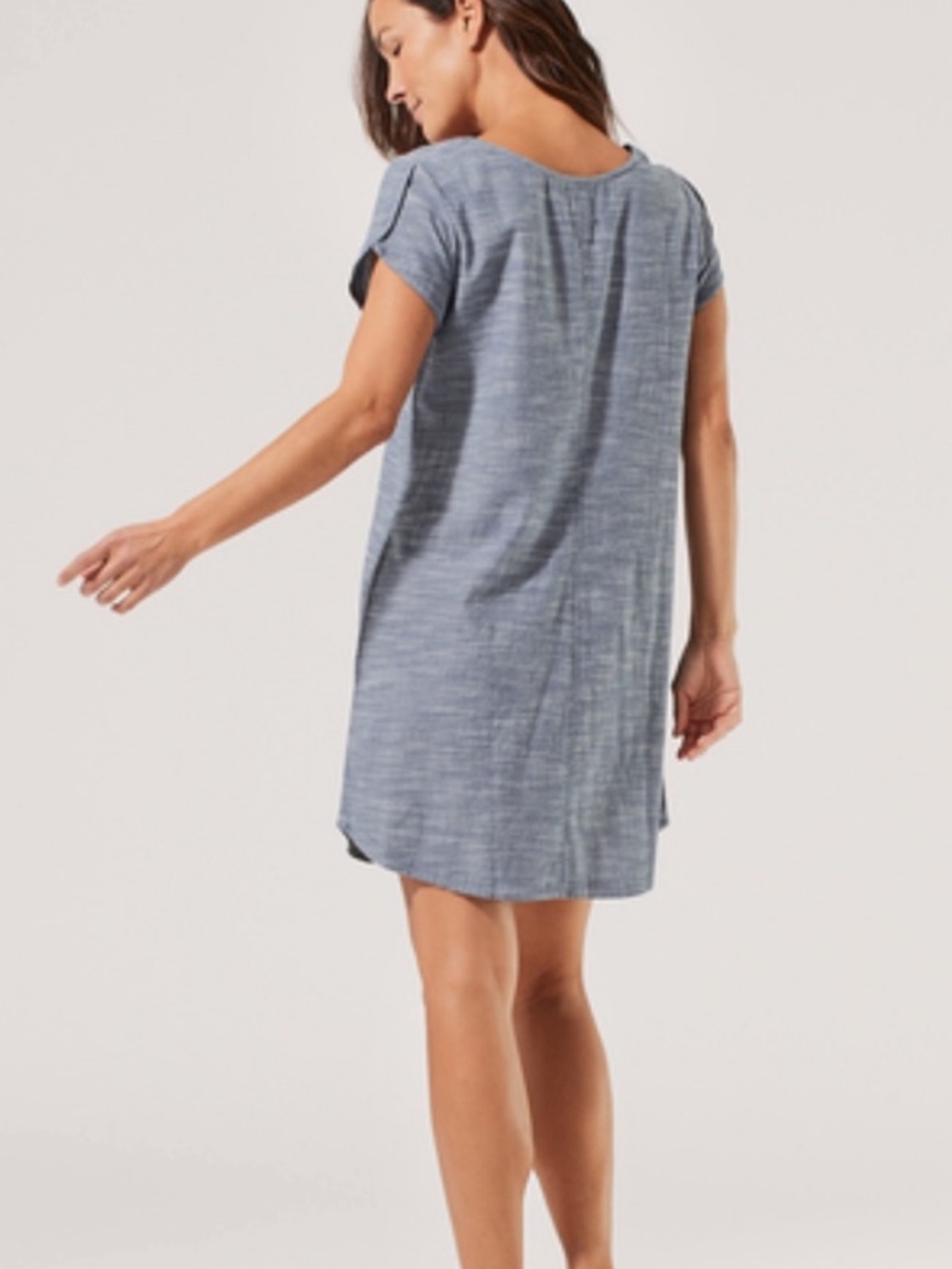 Pact Organic Cotton Chambray Shift Dress - Picture 3 of 15